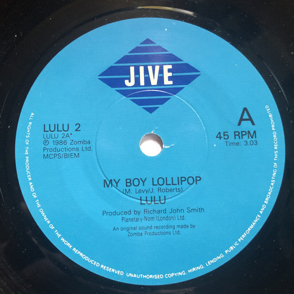 Lulu : My Boy Lollipop (7")