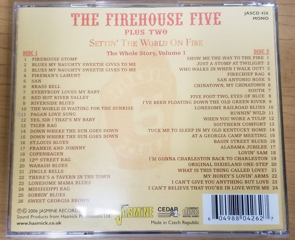 The Firehouse Five Plus Two* : Settin' The World On Fire (The Whole Story, Volume 1) (2xCD, Comp, Mono)