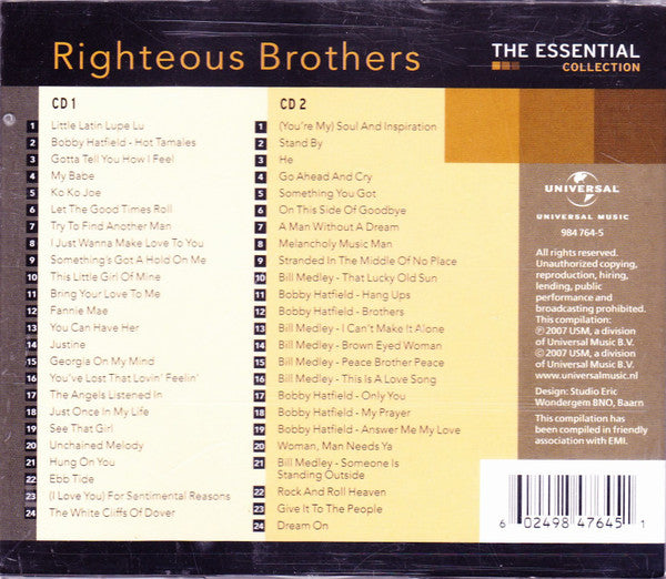 The Righteous Brothers : The Essential Collection (2xCD, Comp)