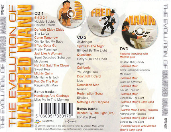 Manfred Mann (2) : The Evolution Of Manfred Mann (2xCD, Comp + DVD, Comp + Comp)