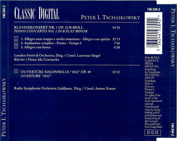 Peter I Tschaikowsky* : Klavierkonzert Nr. 1, Ouvertüre "1812" (CD, Album, Comp)