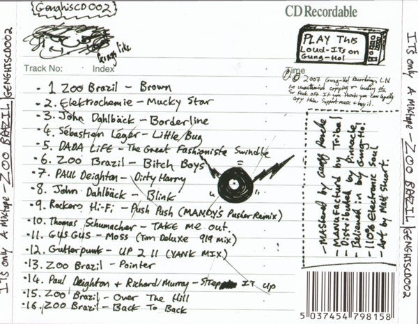 Zoo Brazil : It's Only A Mixtape (CD, Mixed)