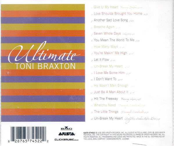 Toni Braxton : Ultimate Toni Braxton (CD, Comp, RE)