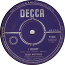 David Whitfield : I Believe (7")