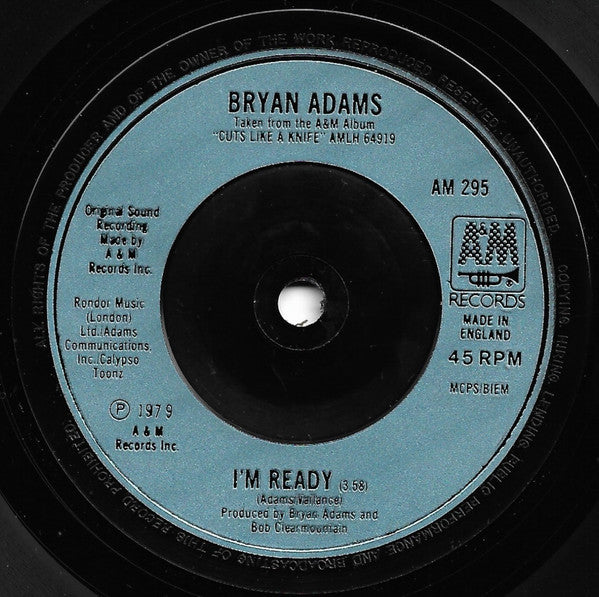 Bryan Adams : This Time (7", Single)