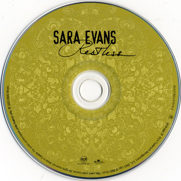Sara Evans : Restless (CD, Album, Cin)