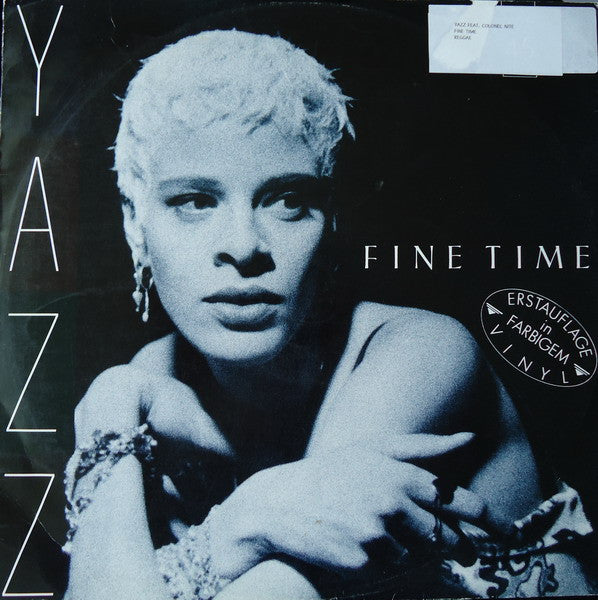 Yazz : Fine Time (12", Maxi, Blu)