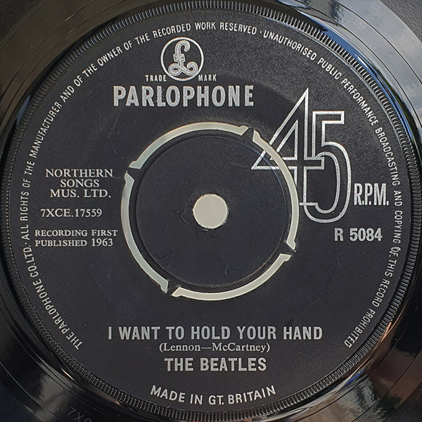 The Beatles : I Want To Hold Your Hand (7", Single, Mono)