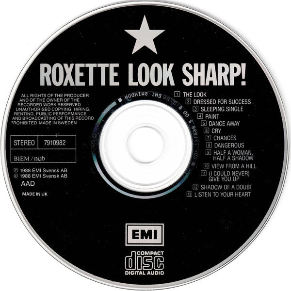 Roxette : Look Sharp! (CD, Album, RE, RP)