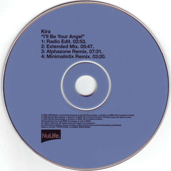 Kira : I'll Be Your Angel (CD, Single)