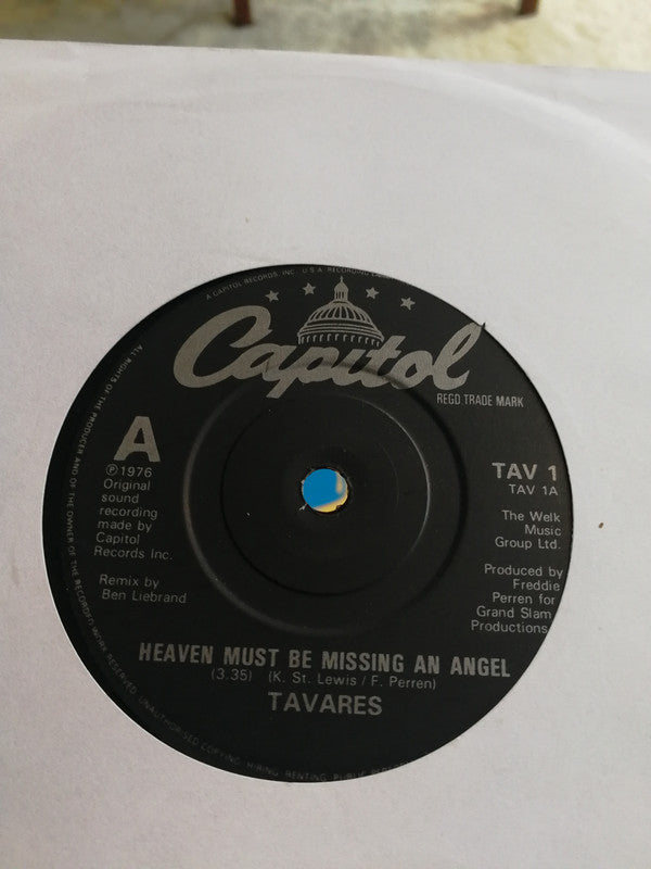 Tavares : Heaven Must Be Missing An Angel/ Don't Take Away The Music (7")