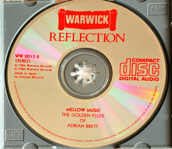 Adrian Brett & The Brian Rogers Orchestra : Mellow Music – The Golden Flute Of Adrian Brett & The Brian Rogers Orchestra (CD)