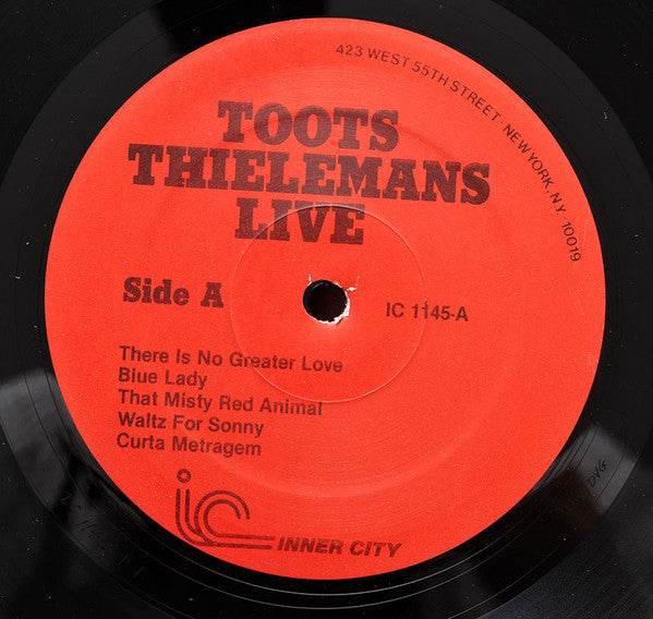 Toots Thielemans : Live (LP, Album)