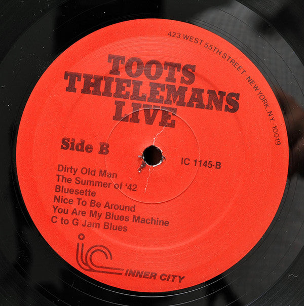 Toots Thielemans : Live (LP, Album)