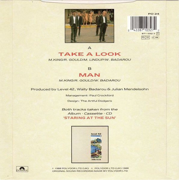 Level 42 : Take A Look (7", Single)