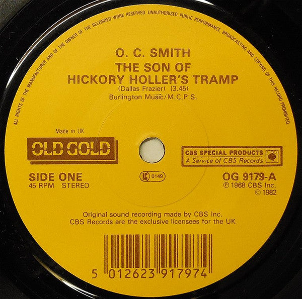 OC Smith : The Son Of Hickory Holler's Tramp (7", Single, RE)