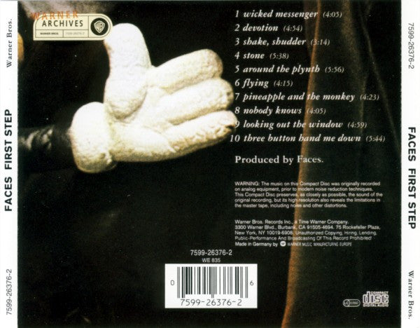 Faces (3) : First Step (CD, Album, RE)