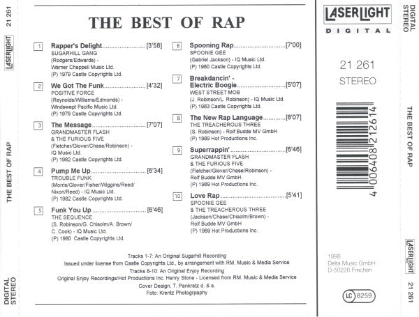 Various : The Best Of Rap (CD, Comp)
