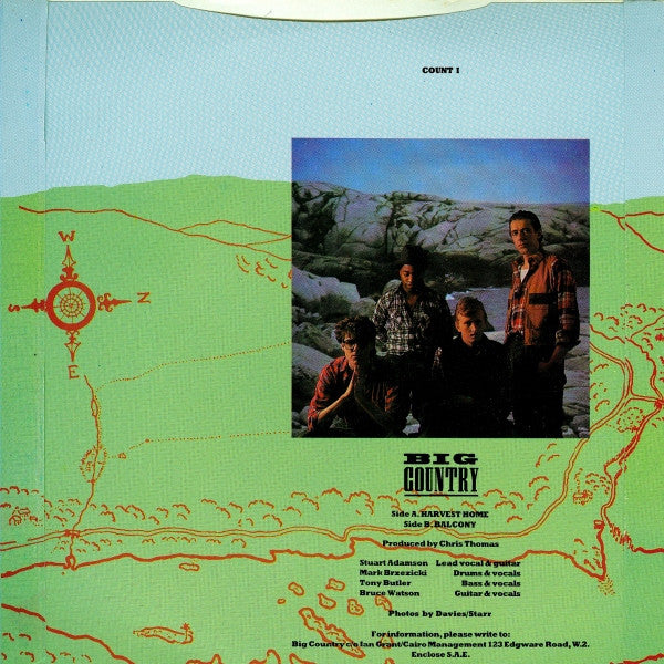 Big Country : Harvest Home (7", Single, Pap)