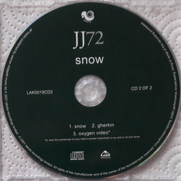 JJ72 : Snow (CD, Single, Enh, CD2)