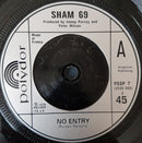 Sham 69 : Hurry Up Harry / No Entry (7", Single)