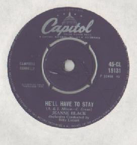 Jeanne Black / Jeanne And Janie : He'll Have To Stay / Under Your Spell Again (7", Single)