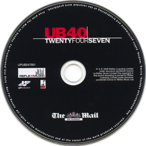 UB40 : TwentyFourSeven (CD, Album, Promo)
