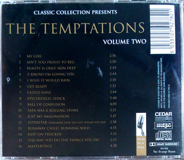 The Temptations : Classic Collection Presents The Temptations Volume Two (CD, Comp, RM)