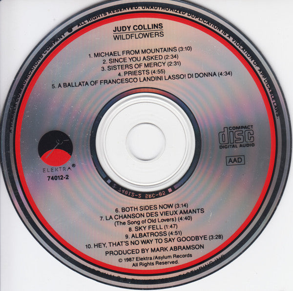 Judy Collins : Wildflowers (CD, Album, RE)