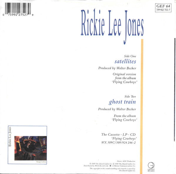 Rickie Lee Jones : Satellites (7", Single)