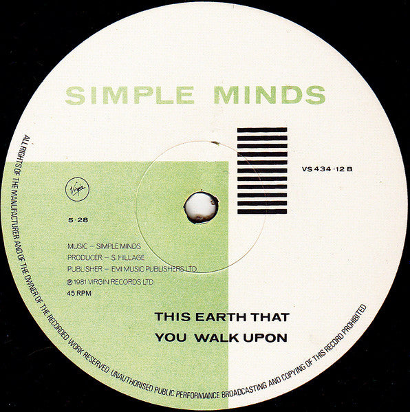 Simple Minds : Love Song (12", Single, EMI)