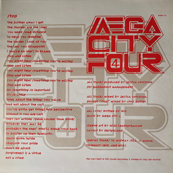Mega City Four : Stop (12", EP)