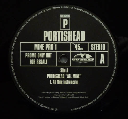 Portishead : All Mine (12", S/Sided, Single, Promo)