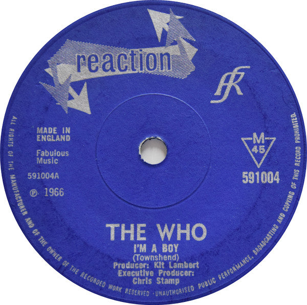 The Who : I'm A Boy (7", Single, Mono, Sol)