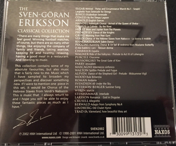 Various : Sven Göran Eriksson Classical Collection (3xCD, Comp)