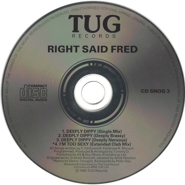 Right Said Fred : Deeply Dippy (CD, Single)