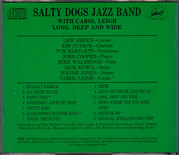 Salty Dogs Jazz Band* With Carol Leigh : Long, Deep And Wide (CD)