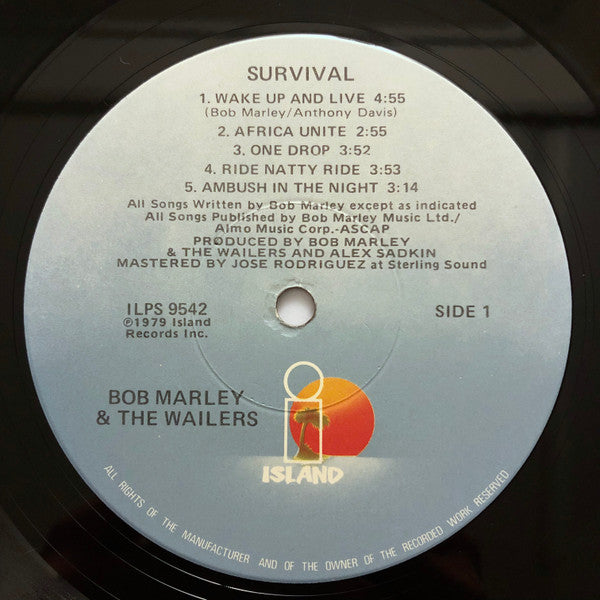 Bob Marley & The Wailers : Survival (LP, Album, Jac)