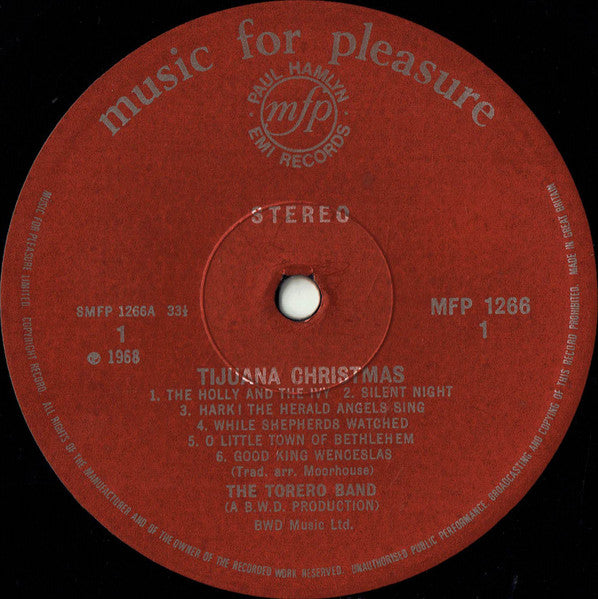 The Torero Band : Tijuana Christmas (LP, Album, RE)