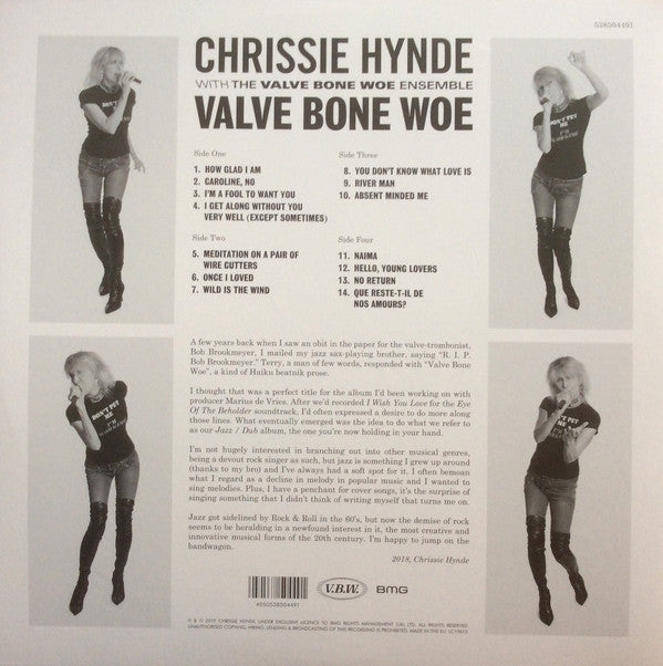 Chrissie Hynde With  The Valve Bone Woe Ensemble : Valve Bone Woe (2xLP, Album, Ltd, 180)