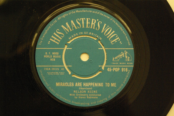 Nelson Keene : Miracles Are Happening To Me (7", Single)