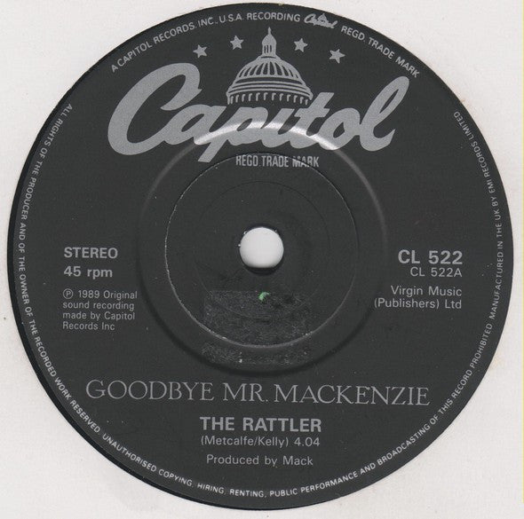 Goodbye Mr. Mackenzie : The Rattler (7", Single)