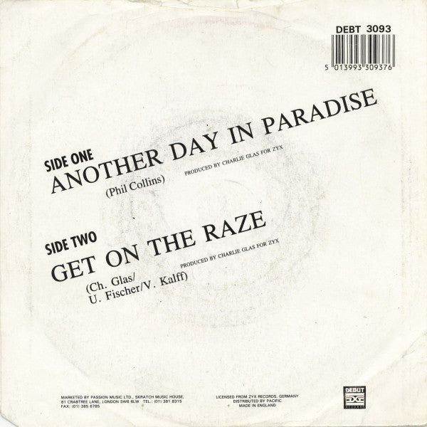 Jam Tronik : Another Day In Paradise (7", Single, Sil)