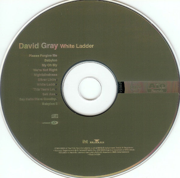 David Gray : White Ladder (CD, Album, Enh)