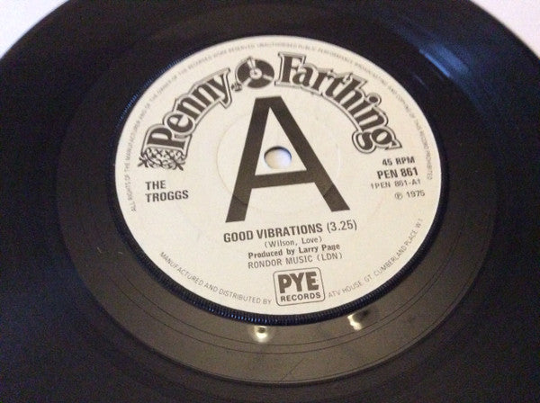 The Troggs : Good Vibrations (7", Single, Promo, RE)