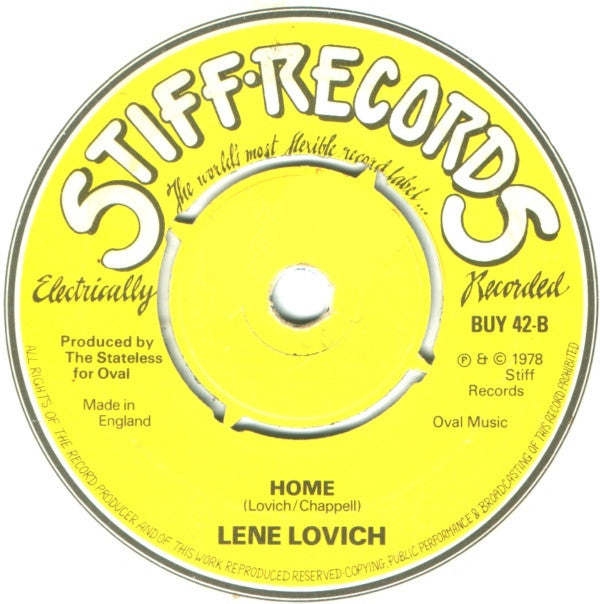 Lene Lovich : Lucky Number (7", Single)