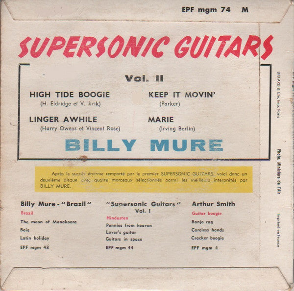 Billy Mure : Supersonic Guitars Vol. 2 (7", EP)