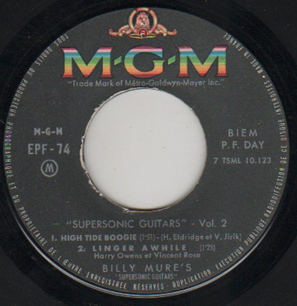 Billy Mure : Supersonic Guitars Vol. 2 (7", EP)