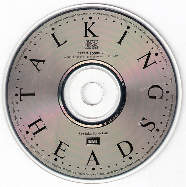 Talking Heads : The Best Of — Once In A Lifetime (CD, Comp, RM)