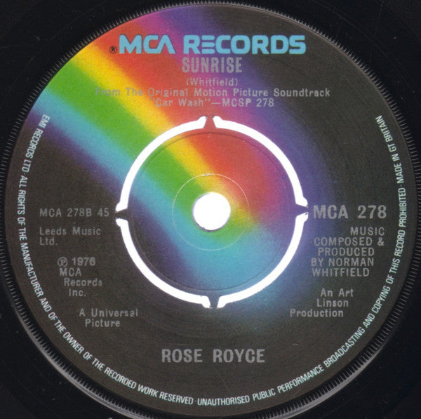 Rose Royce : I Wanna Get Next To You (7", Single)